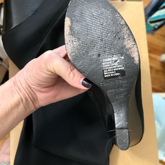 Colin Stuart black knee high stretch boots - Picture 6 of 7